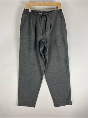 Marni Tropical vignin wool Trousers Men 48 IT Pleated Relaxed Fit Pant Drawstrin